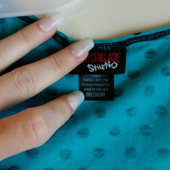 *SOLD*Swichblade Stiletto Polka Dot Dress - Picture 2 of 3